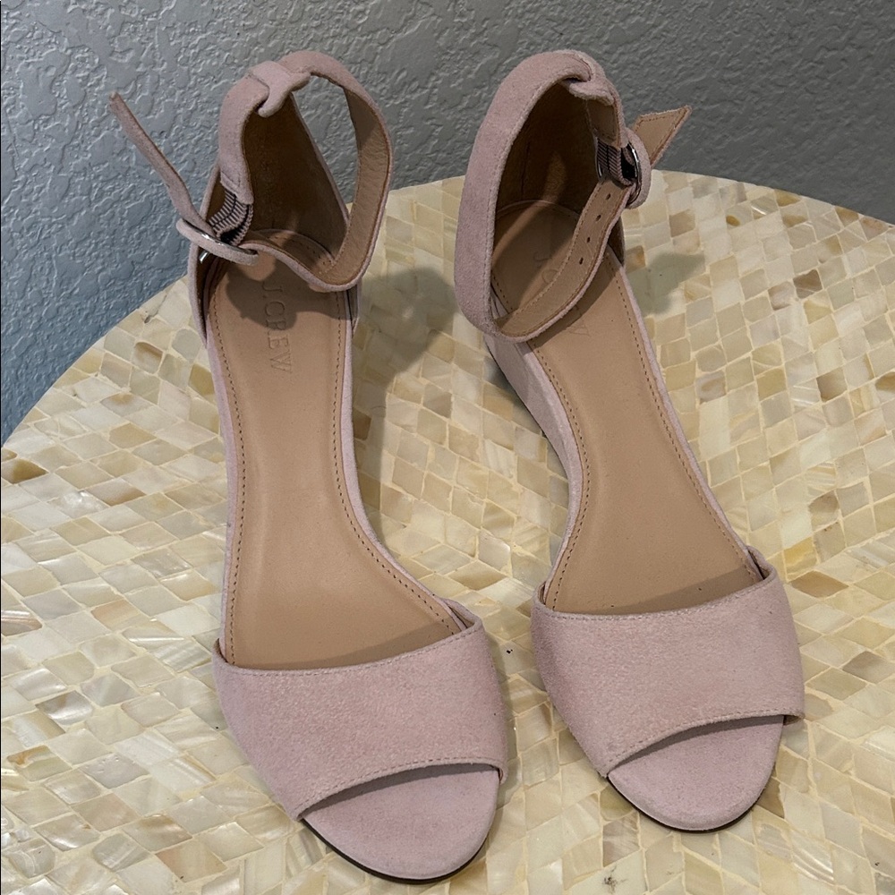 Elegant Pink Ankle Strap Sandals by J Crew